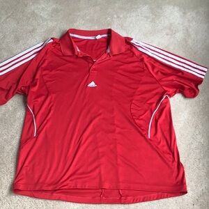 Adidas ClimaCool red polo   L?